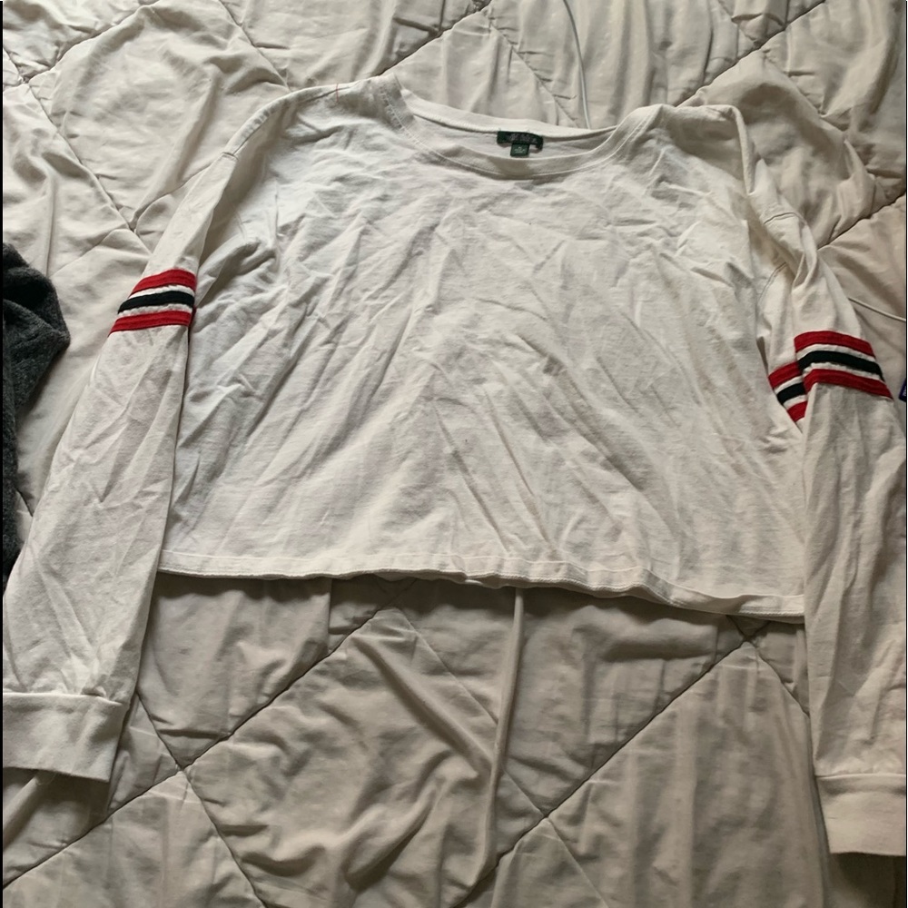 White Longsleeve Crop top